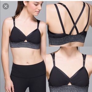 Lululemon If You’re Lucky Bra Black like new